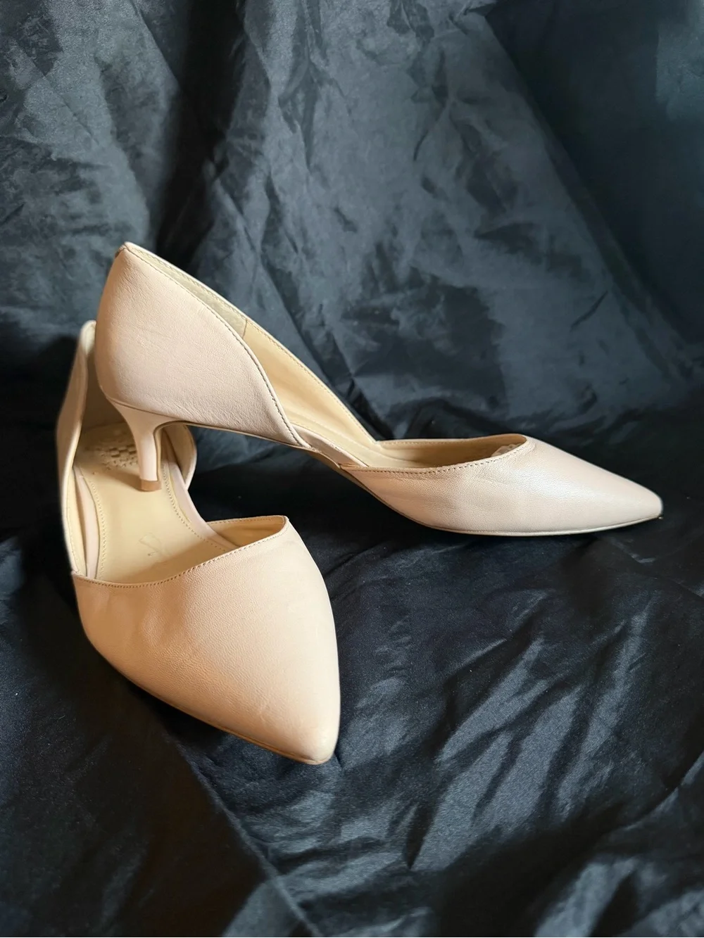 Vince Camuto Blush Pointed D'Orsay Kitten Heels